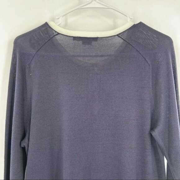 Pendleton blue cream colorblock cardigan M - Picture 9 of 12